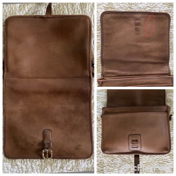 Vintage 70’s NYC Coach Saddle Pouch Large # 9585 in Saddle Brown - Picture 5 of 16